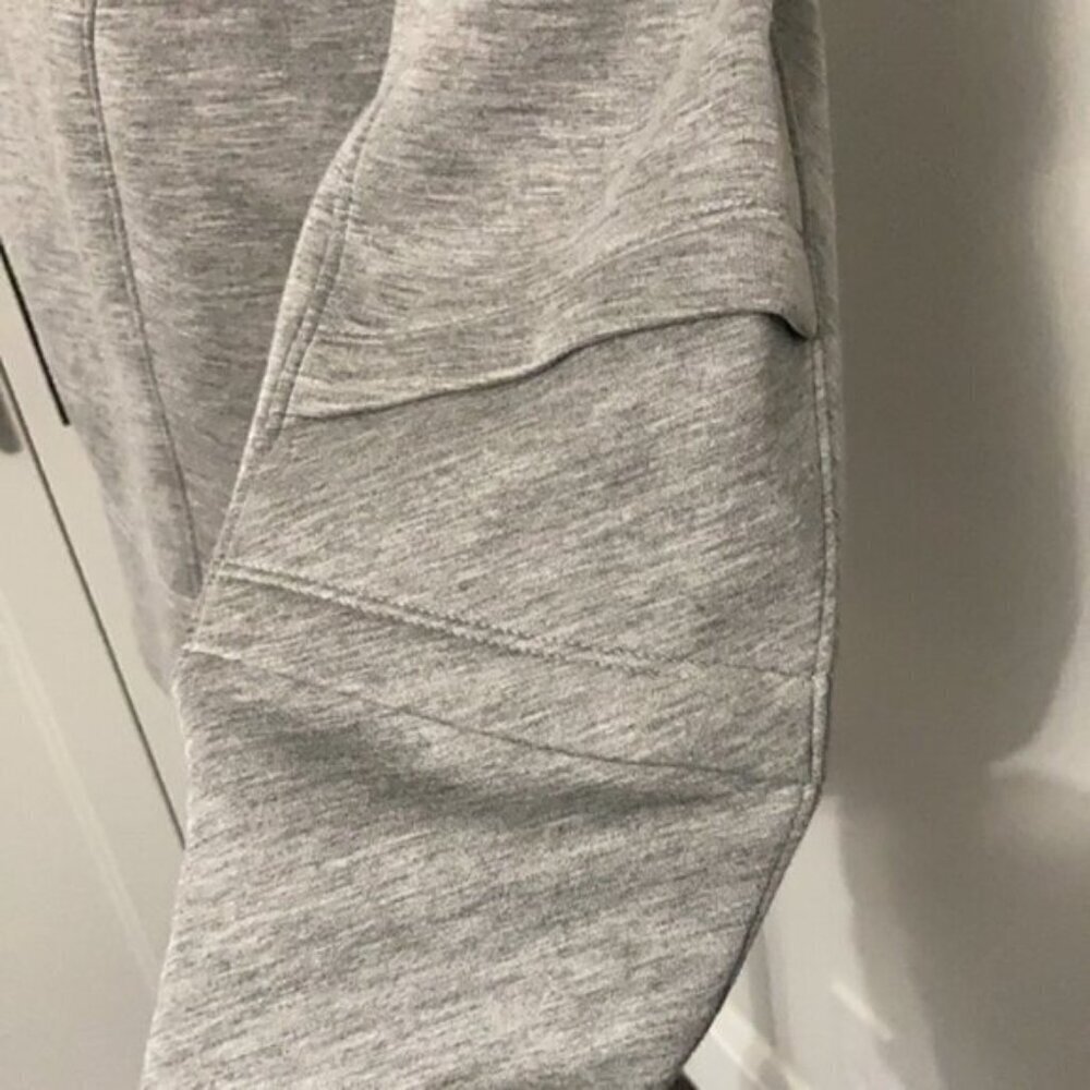 Helmut Lang Grey Modal Sweatshirt Zip Cuffs Back Zip Crew Neck Medium streetwear - Picture 5 of 13